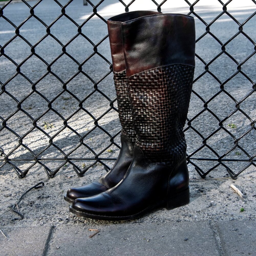 1990s made in Italy Vera Gomma Knee-high boots